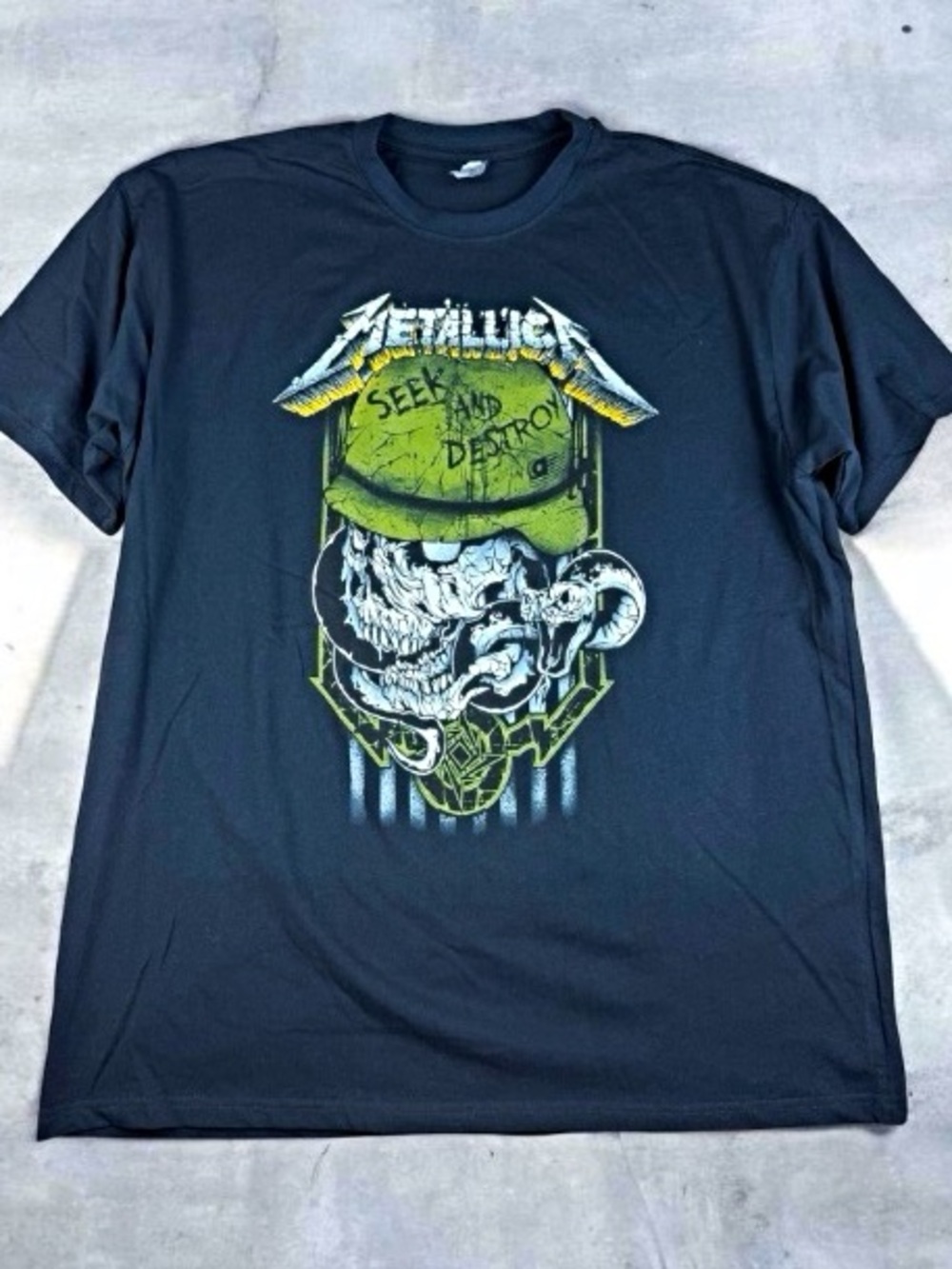 Metallica Seek & Destroy Black T Shirt XL